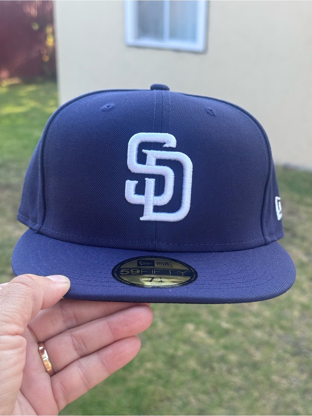 New Era 59FIFTY San Diego Padres Fitted Cap - Navy & White